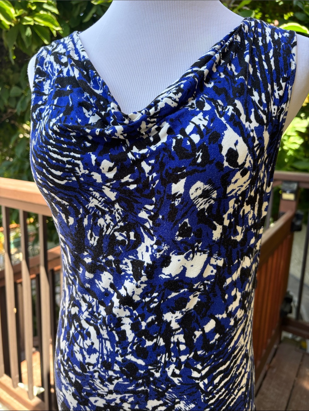 Sleeveless Cowl Neck Blouse Medium